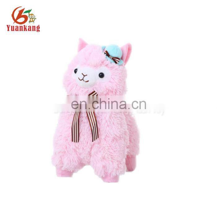 Factory price rainbow alpaca plush stuffed animal toys wholesale peru