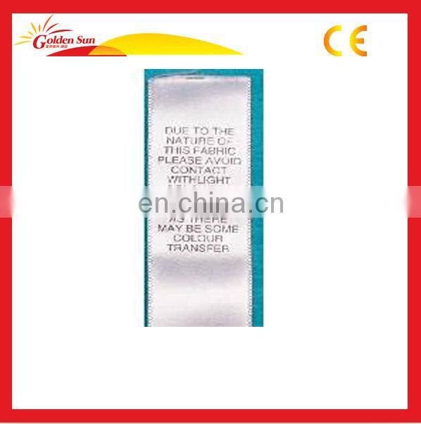 Hot Sale High Quality Screen Printed Washable Label Cloth