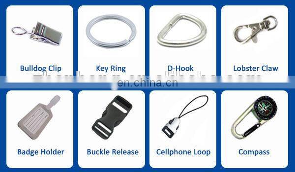 Alibaba wholesale custom polyester detachable cell phone neck lanyard