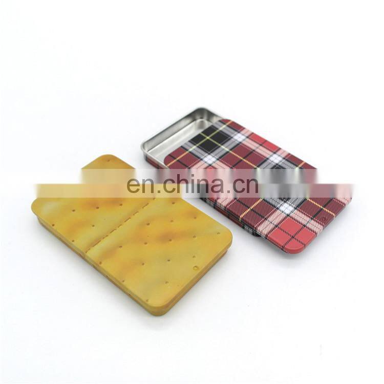 Custom fashion designed metal tin sliding pill case