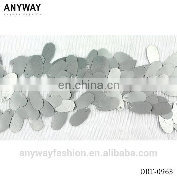 fashion sew on sequin ribbon trim