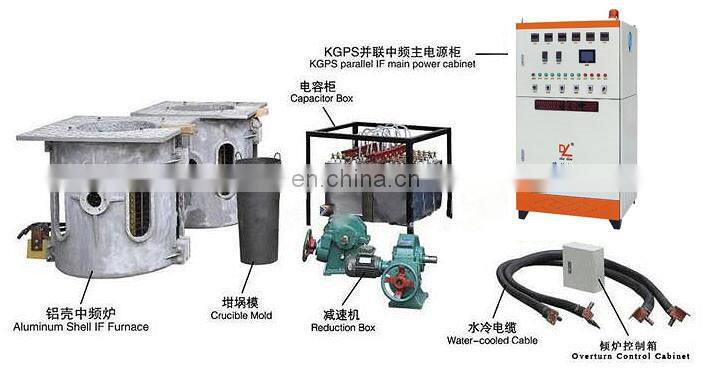 1800c 2t 5t induction heating furnace for iron steel
