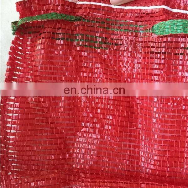 PE Potatoes Woven Leno Mesh Net Bag 25-50 kg For Packing Onions and Oranges