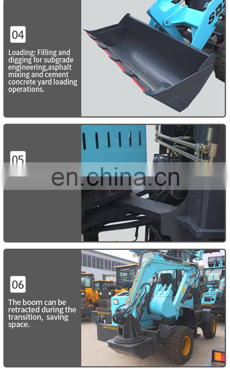 price of front loader and excavators excavating and loading machine in China