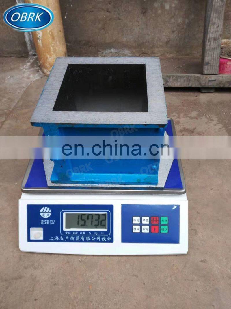Highly Processed Cast Iron Concrete Cube Test Moulds