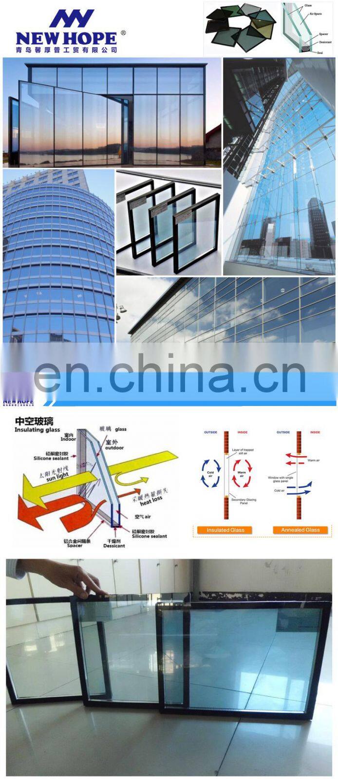 Professional manufacture insulating tempered laminated glass