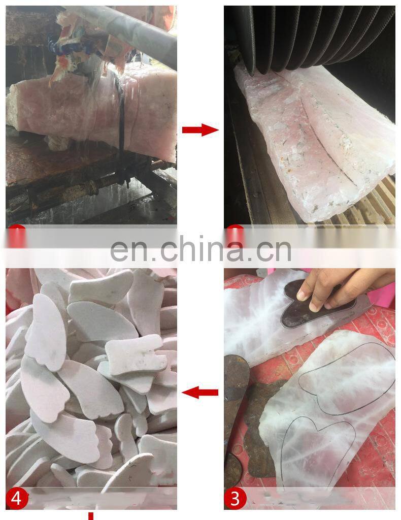 Natural guasha scraper agate jade guasha masaj aletleri stone scraping tool