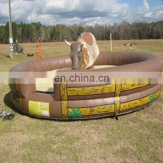 US flags design red inflatable mechanical gamel inflatable rodeo bull