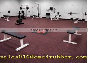anti-shock gym rubber flooring mat with EN1177