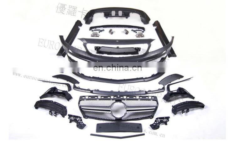 A45 body kits fit for A-CLASS W176 A180 A200 A250 to W176 A-style PP material body kits for W176