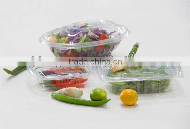 8oz Clear PET plastic deli container, salad bowl, DC8S