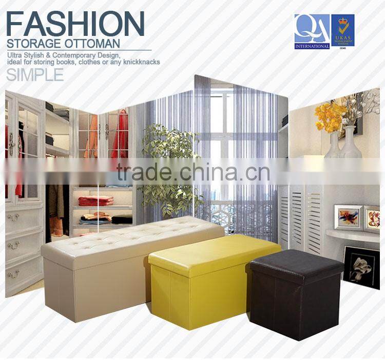 Home Docor Soft Handle Sturdy Storage Ottoman