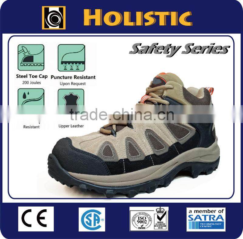 CSA Spring steel insole design Hiking style steel toe Safety Shoe