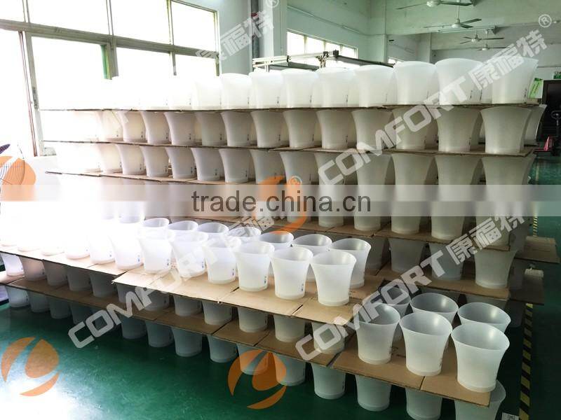 Color Changeable Champagne tub frosted plastic ice bucket cooler