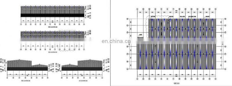 China  PEB Steel Structures Building Factory Industrial Shed with Design
