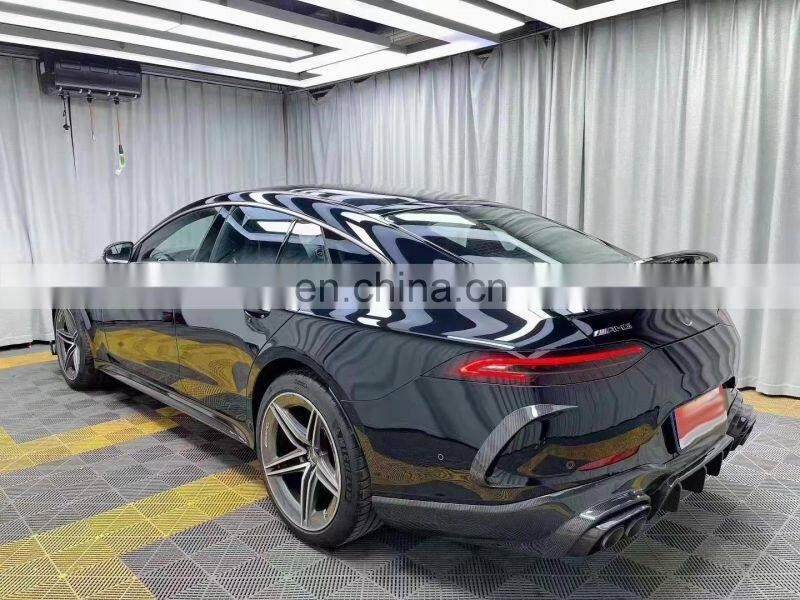 Runde Carbon Fiber Brabus Style For Mercedes-Benz AMG GT50 GT53 Body Kit Front Lip Rear Lip Side Skirt Spoiler Exhaust