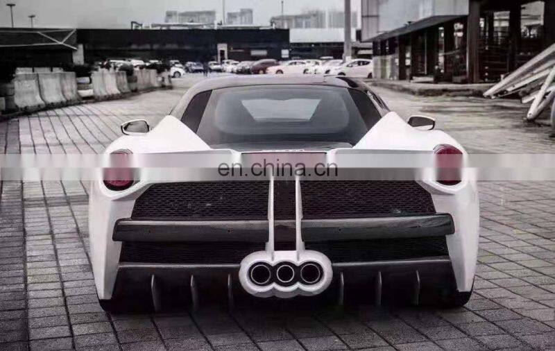 Runde CF And FRP Front Bumper Rear Bumper Fender Hood For Ferrari 458 Italia And Spider Modify Misha Designs Style Body Kit