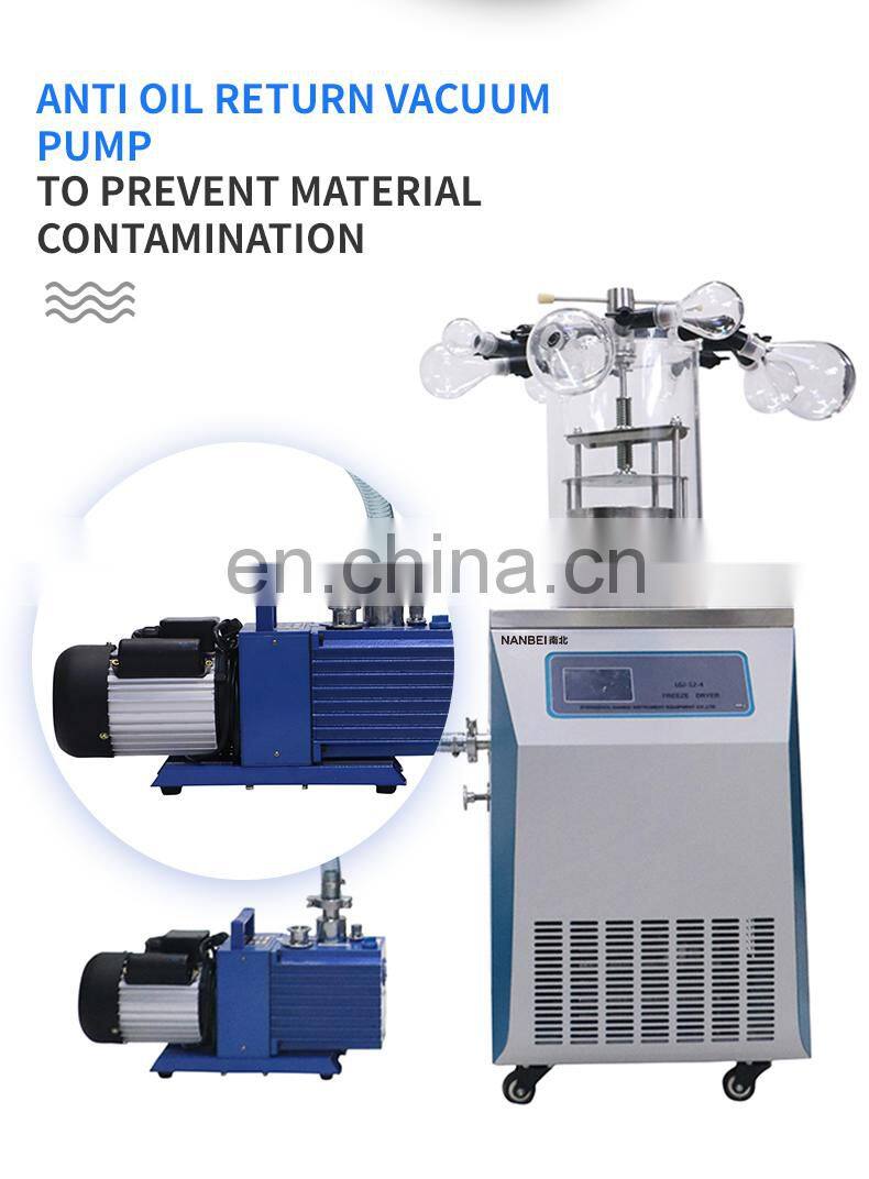 Pre-freezing function vacuum pilot lab commercial industrial freeze dryer for food