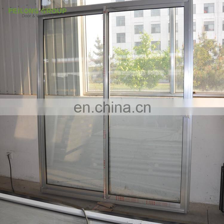 Modern design 3-rails thermal break aluminum frame sliding panels doors and windows tempered glass soundproof sliding window
