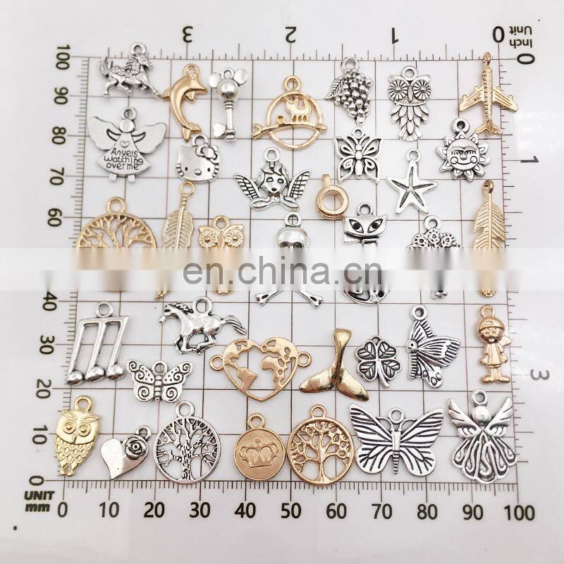 Vintage Mixed Metal Animal Birds Charms Beads Handmade DIY Bracelet Pendant Necklace Clasp Jewelry Making Findings