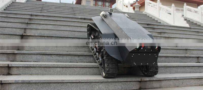 steel tracked crawler robot platform military car offroad robot chassis