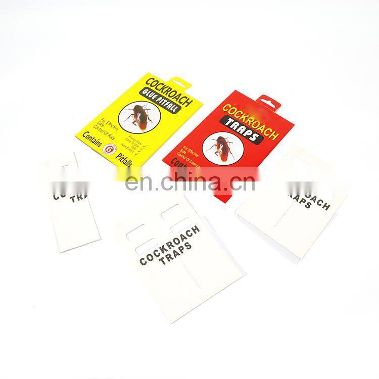 6 traps packing cockroach glue pitfall/cockroach traps roach pest  type super glue trap of cockroach