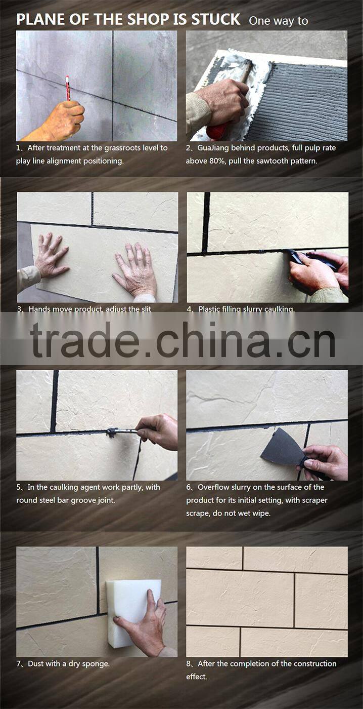 Artificial stone flexible modified clay material breathability durability decorative solid surface wall cladding