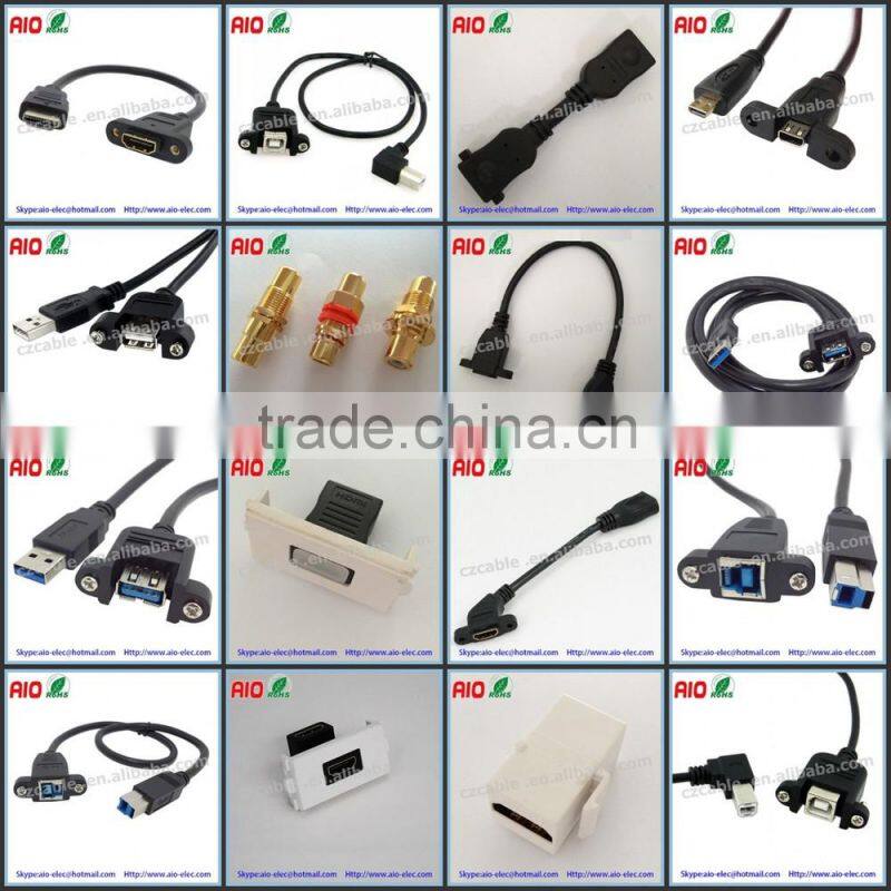 ICC Component HDMI couple Connector Audio/Video, F-Type Decora Insert wall plate