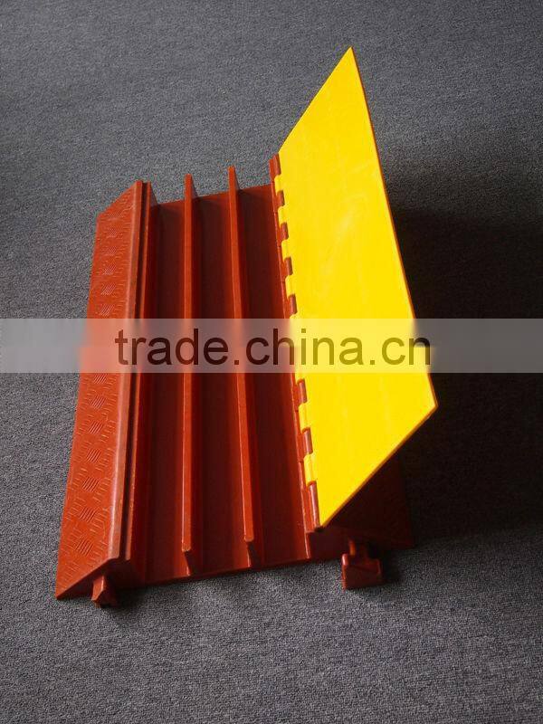 3 ways rubber floor cable protector