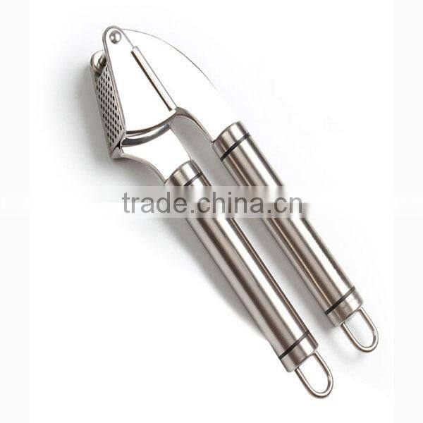 Garlic Crusher Made of Stainless Steel Mince Professional Garlic Press, silicone Crusher with Garlic Peeler