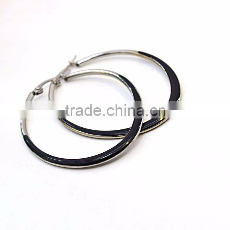 sexy ladies earring designs pictures silver black colored hoop earrings