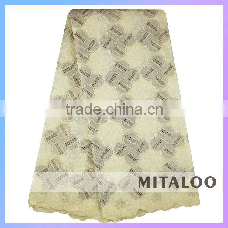 Mitaloo Customized African Voile Lace Factory Direct Sale Nigerian Lace Fabrics MSL0333