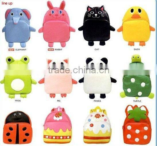2013 Nice Children Backpack Baby School Bags Cartoon Animal Backpack Shoulder Bag