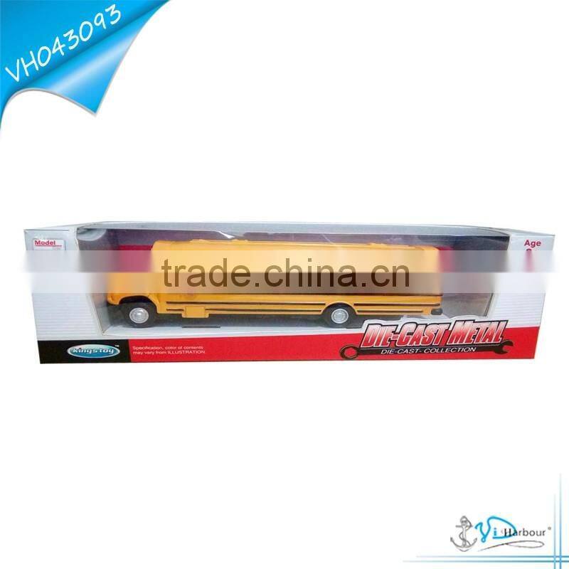 Light Sound Yellow Diecast School Bus Model