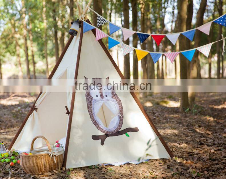 Play fabric kids teepee tent kids pop up teepee tent
