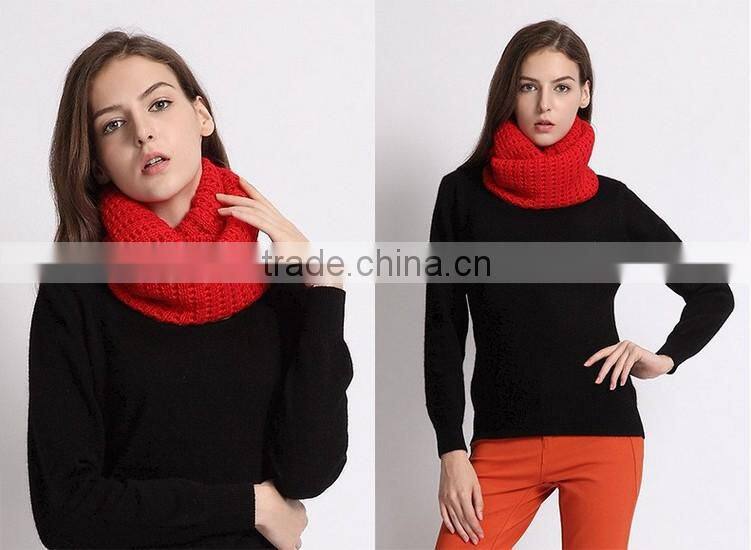 Best Selling Hollowed-out Circle Knitting Lady Winter Scarf