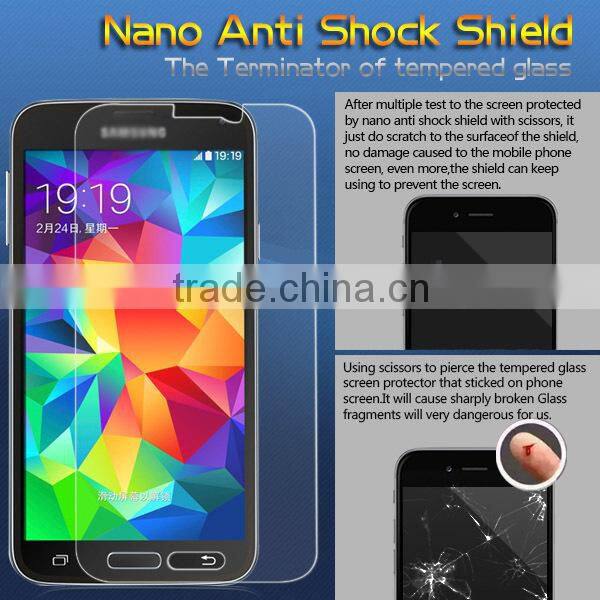 Nano shatterproof screen protector for Samsung galaxy S5 anti scratch film