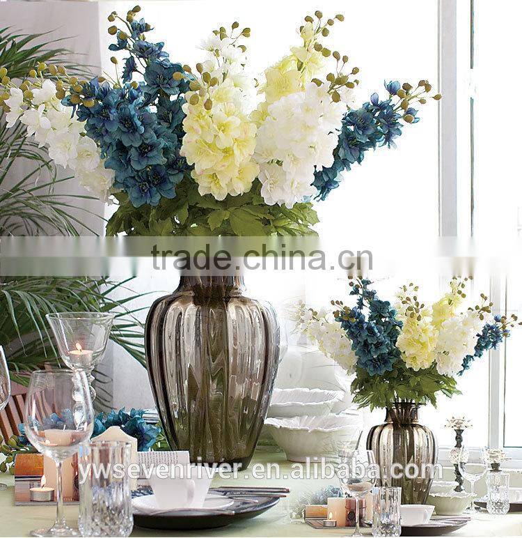 Big European top-grade swallow simulation flowers artificial flowers sitting room be born long rod delphinium household table fl