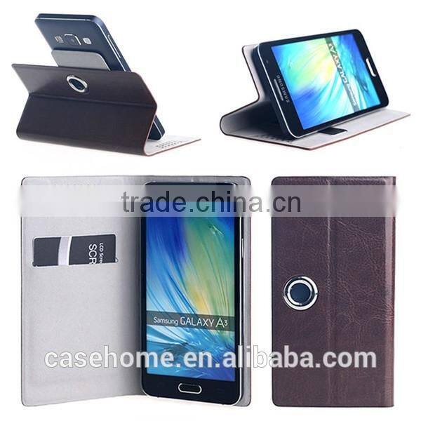 360 Degree PU Leather Standing Flip Case for Samsung Galaxy A3