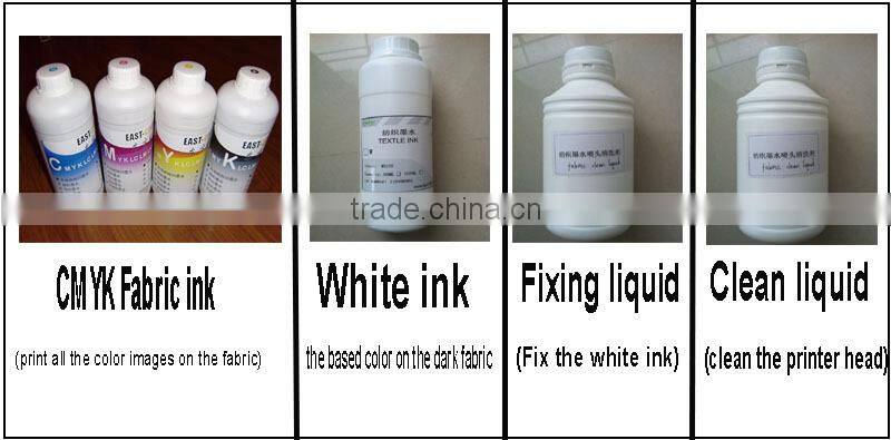 A3 size 8 color printer can directly print on t-shirt, no need pre-treatment printing machine