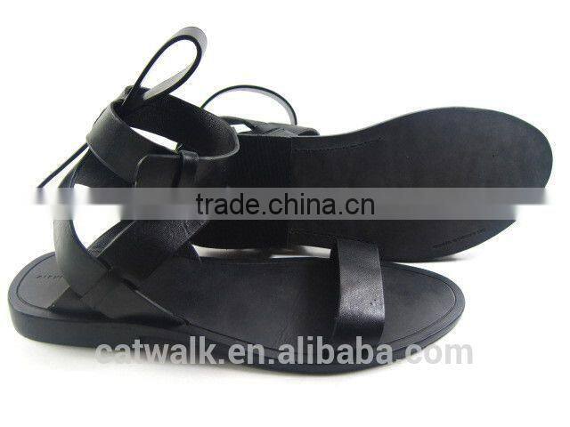 Black color sandals shoes comfortable non slip shoes 2014 fashion women casual shoes with straps