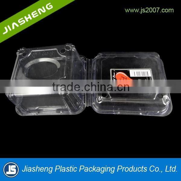 Dongguan PET Clear plastic clamshell food containers/fruit container