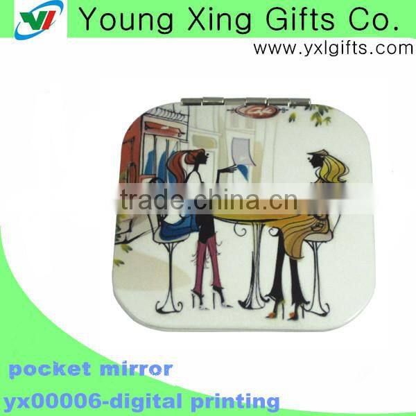 Aluminium square makeup mirror