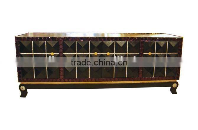 White solid wood TV stand XTV10018