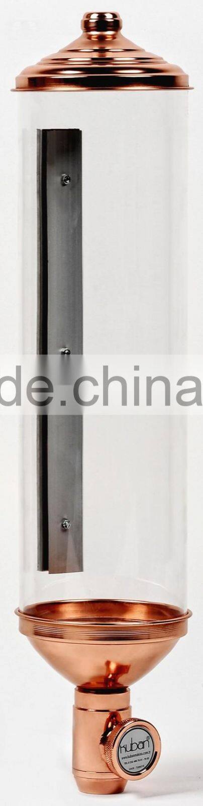 Bulk Cylindrical Coffee Silo, Coffee Bean Dispensers for Wall Mounted, Coffee And Tea Leaves Dispensers, Dispenser Silos PSS80