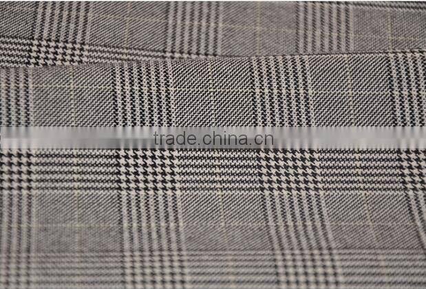 Plover case grid fabrics TR polyester/cotton elastic fabric all around women's jackets