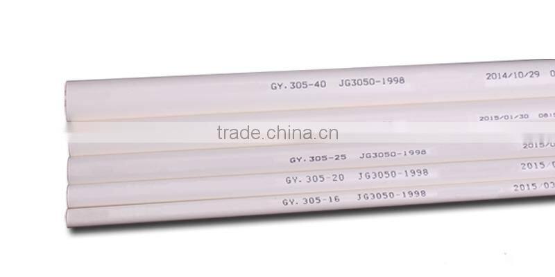 HOT FIRE RESISTANT HIGH END PVC ELECTRICAL CONDUITS /NO MOQ LIMITED FOR REGULAR SIZE