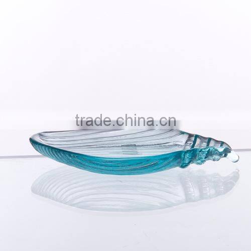 Blue glass plate/bowl