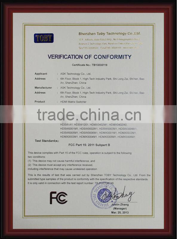 Hot Full HD HDMI Matrix 8x8 rs232 rj45