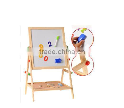 Promotional advertising wooden kids blackboard double-sided magnetic black board